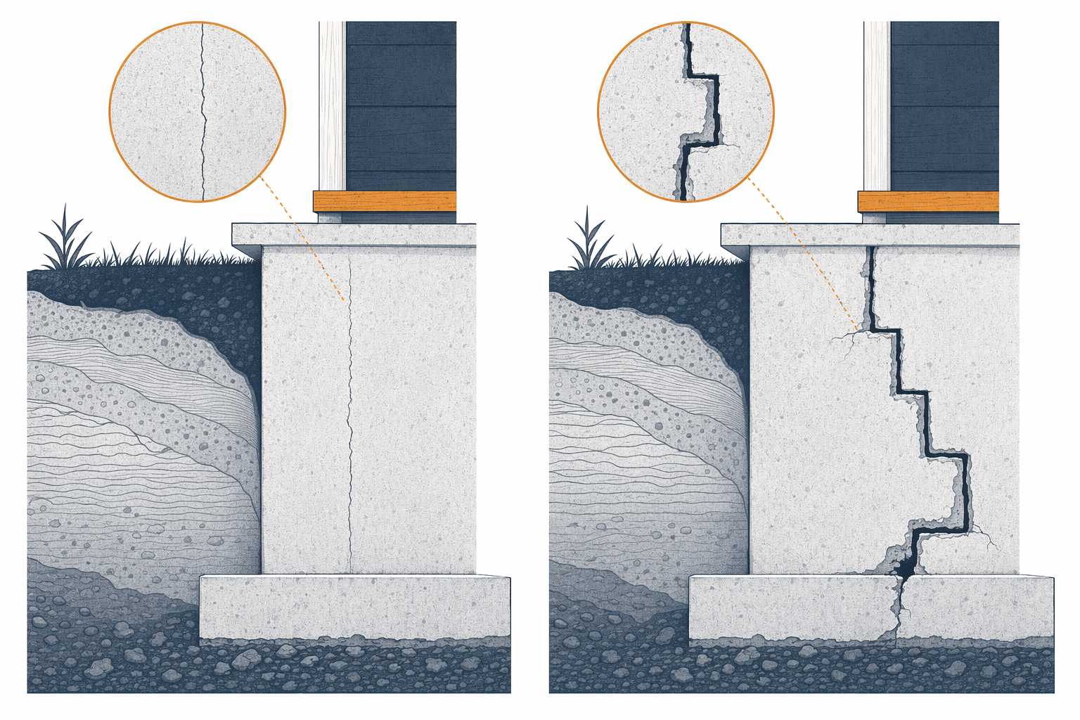 Illustration for Are Foundation Cracks Serious? How to Tell