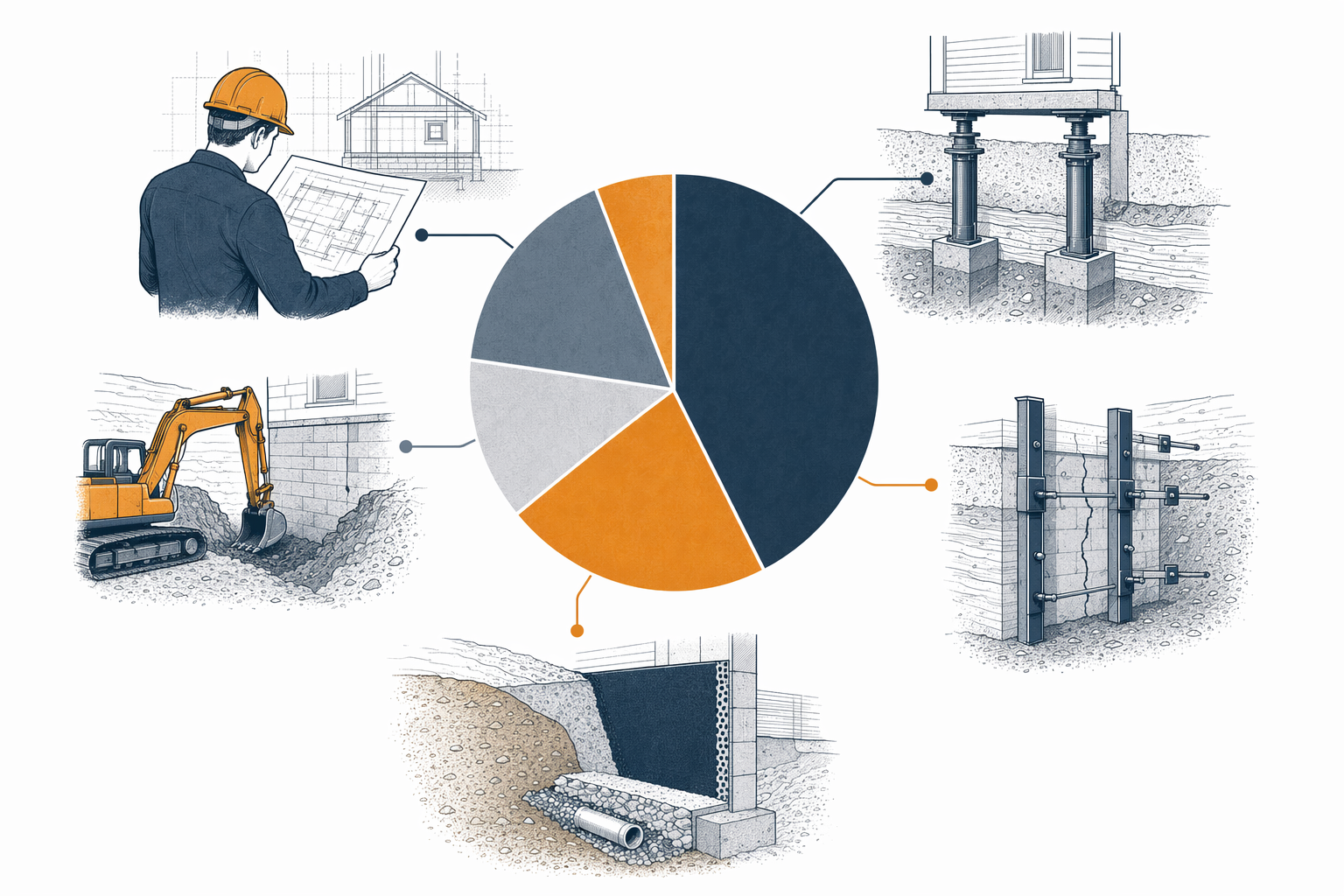 Illustration for Where your foundation repair budget goes